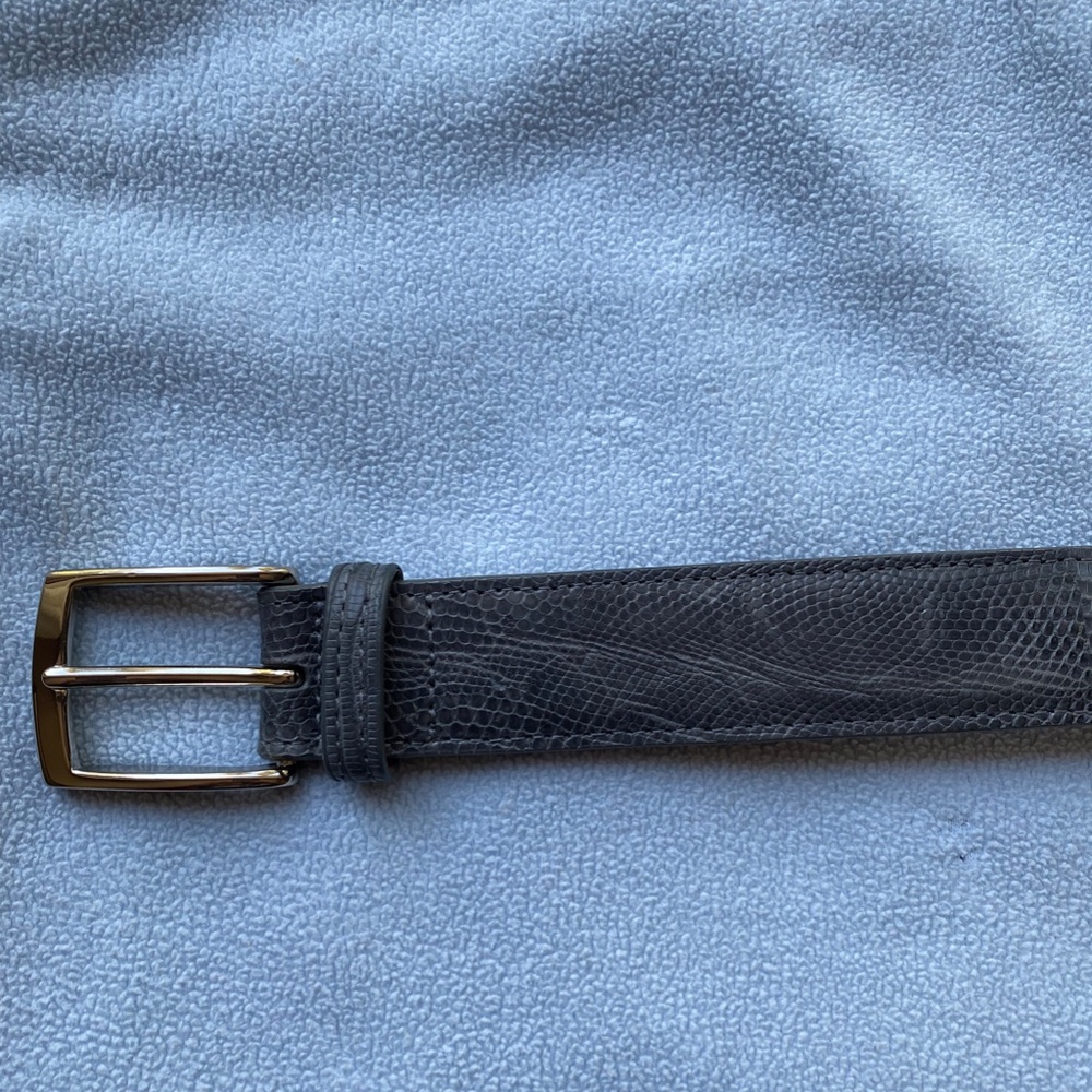 Men's Genuine Lizard Belt